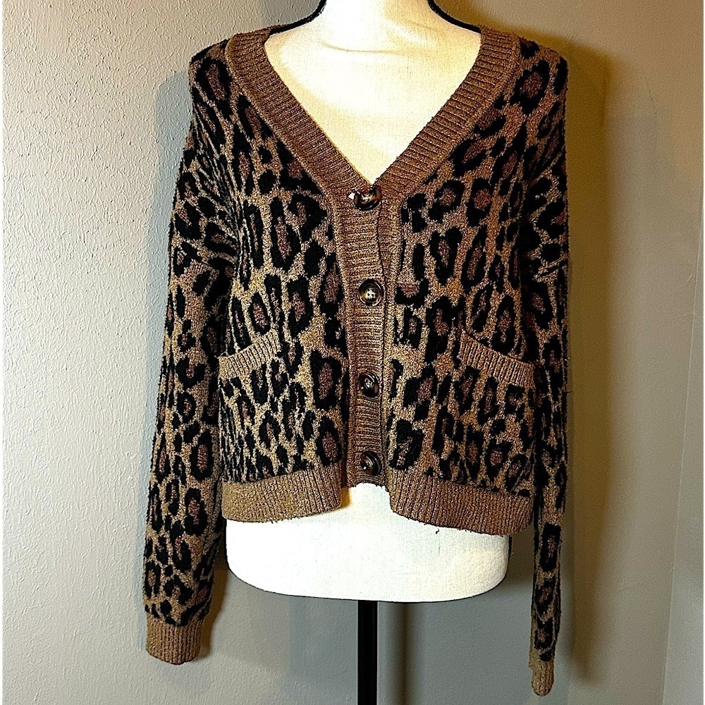 Show Me Your Mumu | Carti Cardi Cozy Leopard Knit | Medium
